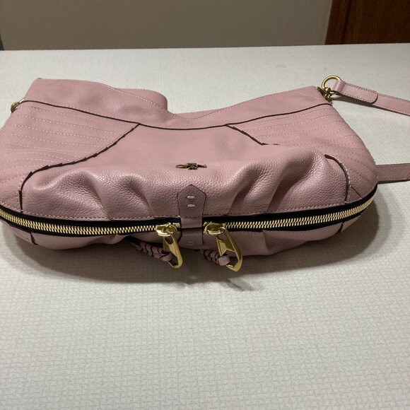 NWT Pale Pink Leather orYany Crossbody/ Satchel - Picture 11 of 14